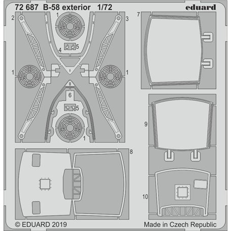 Eduard B-58 exterior 1/72 dla ITALERI