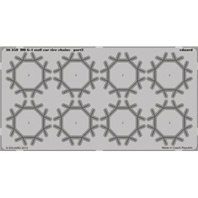 Eduard DB G-4 staff car tire chains 1/35 dla ICM