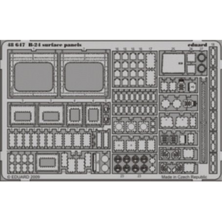 Eduard B-24 surface panels 1/48 dla REVELL/MONOGRAM