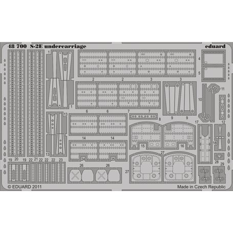 Eduard S-2E undercarriage 1/48 dla KINETIC