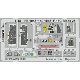 Eduard F-16C Block 25 1/48 dla TAMIYA