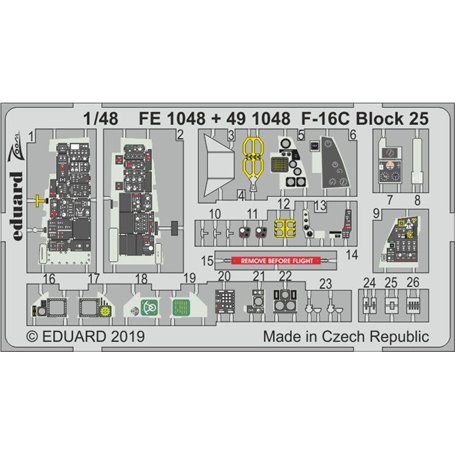 Eduard F-16C Block 25 1/48 dla TAMIYA