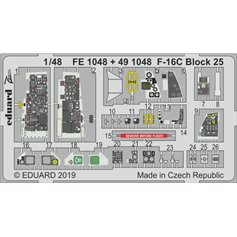 Eduard ZOOM 1:48 F-16C Block 25 dla Tamiya