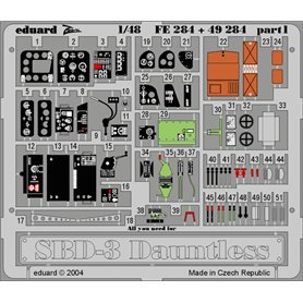 Eduard ZOOM 1:48 SBD-3 Dauntless dla Accurate Miniatures