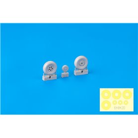 Eduard Tempest Mk.V wheels early 1/48 dla EDUARD