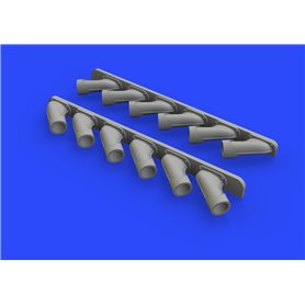 Eduard Spitfire Mk.XIV exhaust stacks 1/48 dla AIRFIX