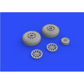 Eduard P-51D wheels diamond tread 1/48 dla EDUARD