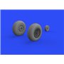 Eduard P-51D wheels oval tread 1/48 dla EDUARD