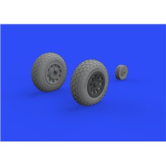 Eduard 1:48 OVAL TREAD wheels for North American P-51D - Eduard 