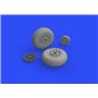 Eduard P-51D wheels oval tread 1/48 dla EDUARD