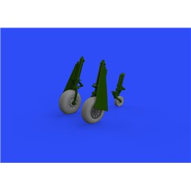 Eduard P-51D wheels oval tread 1/48 dla EDUARD