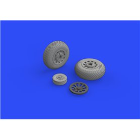 Eduard P-51D wheels cross tread 1/48 dla EDUARD