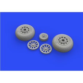 Eduard P-51D wheels diamond tread 2 1/48 dla EDUARD