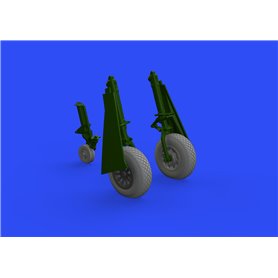 Eduard P-51D wheels pointed cross tread 1/48 dla EDUARD