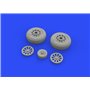 Eduard P-51D wheels grooved 1/48 dla EDUARD