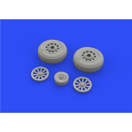 Eduard P-51D wheels grooved 1/48 dla EDUARD