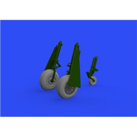 Eduard P-51D wheels grooved 1/48 dla EDUARD