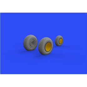 Eduard P-38F/G wheels 1/48 dla TAMIYA