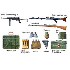 Tamiya 1:35 GERMAN INFANTRY SET - MID OF WWII - niemiecka piechota