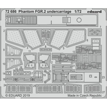 Eduard Phantom FGR.2 undercarriage 1/72 dla AIRFIX