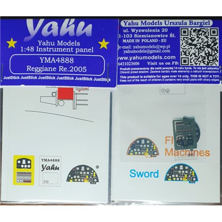 Yahu Models 1:48 Reggiane Re.2005 (Sword)