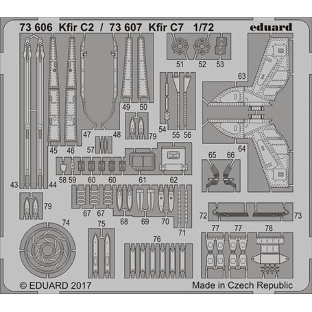 Eduard Kfir C2 1/72 dla AMK