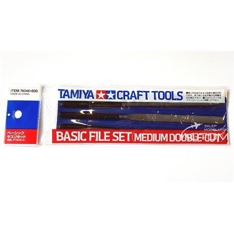 Tamiya Basic File Set - Medium double-Cut