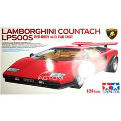 Tamiya 1:24 Lamborghini Countach LP500S - RED BODY W/CLEAR COAT 