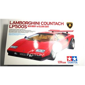 Tamiya 1:24 Lamborghini Countach LP500S - RED BODY W/CLEAR COAT 