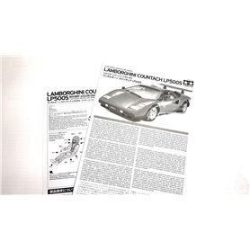 Tamiya 1:24 Lamborghini Countach LP500S - RED BODY W/CLEAR COAT 