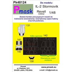 Pmask 1:48 Masks for Ilyushin Il-2 Stormovik - Revell 
