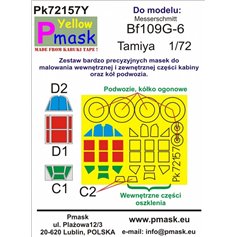 Pmask 1:72 Masks for Messerschmitt Bf-109 G-6 - Tamiya 