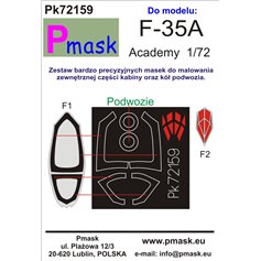 Pmask 1:72 Masks for F-35A - Academy 