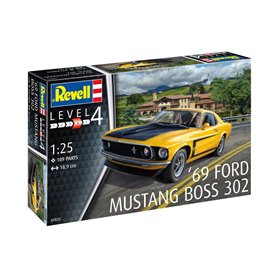 Revell 07025 1/25 Ford 1969 Boss 302 Mustang