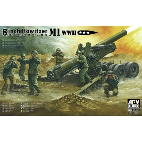 AFV Club AF35321 8 Inch Howitzer M1 WW2