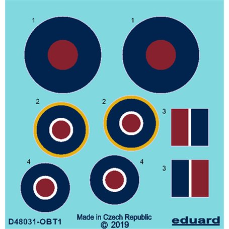 Eduard Tempest roundels early 1/48 dla EDUARD