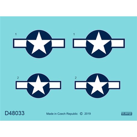 Eduard P-51D national insignia 1/48 dla EDUARD