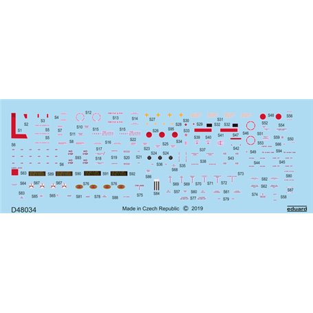 Eduard P-51D stencils 1/48 dla EDUARD