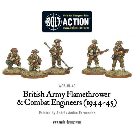 British Army Combat Engineers & Flamethrower Team 