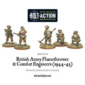 British Army Combat Engineers & Flamethrower Team 