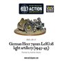 German Heer 75mm LEiG 18 Artillery