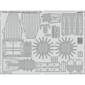 Eduard 1:48 Komory podwozia i elementy wnętrza do B-26B-50 Invader dla ICM