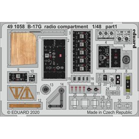 Eduard B-17G radio compartment 1/48