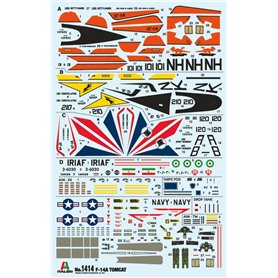 Italeri 1:72 F-14A Tomcat Recessed Line Panels 50th First Flight Anniversary 