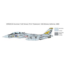 Italeri 1:72 F-14A Tomcat Recessed Line Panels 50th First Flight Anniversary 