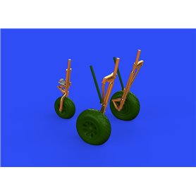 Eduard P-38F/G undercarriage legs BRONZE 1/48