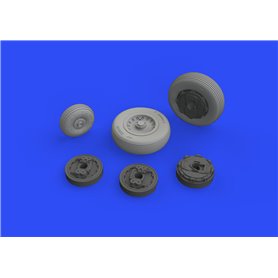 Eduard Mirage IIIC wheels 1/48