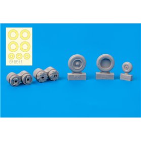 Eduard Mirage IIIC wheels 1/48