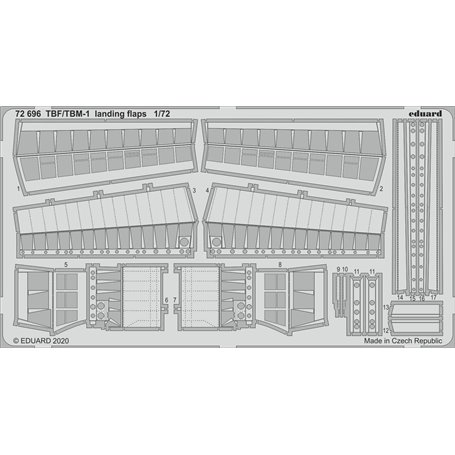 Eduard TBF/TBM-1 Avenger landing flaps 1/72