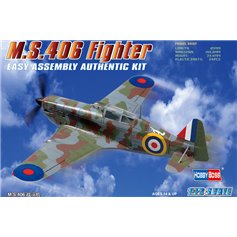 Hobby Boss 1:72 M.S.406 FIGHTER - EASY ASSEMBLY AUTHENTIC KIT